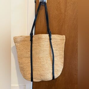 Maria La Rosa Raffia Tote — Made in Italy
